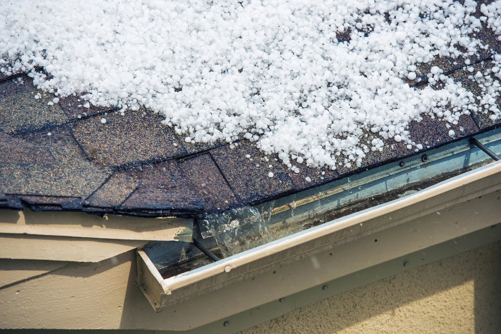 what size of hail can damage a roof